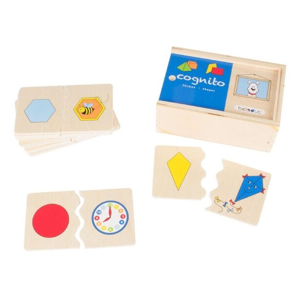 Beleduc Shapes Wooden Shape Recognition Puzzle Kids/Children - 3y+