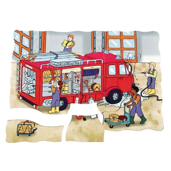 Beleduc Multilayer Puzzle - Fire Brigade Educational Play Kids/Children 3y+