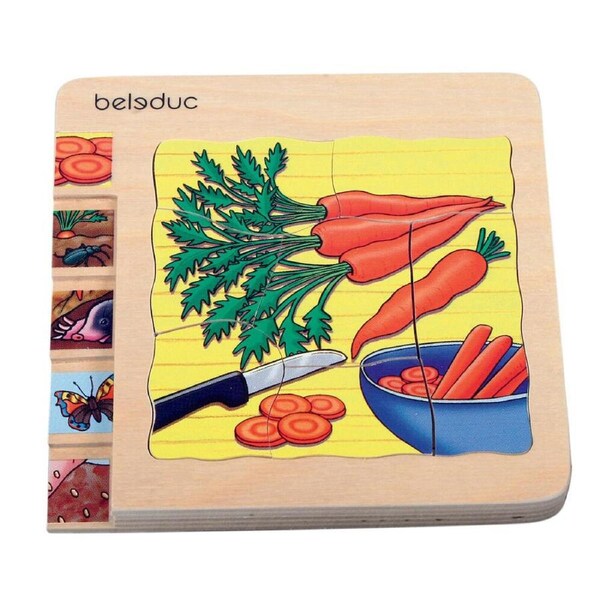 Beleduc Multilayer Puzzle - Carrot Educational Toy Kids/Children 3y+