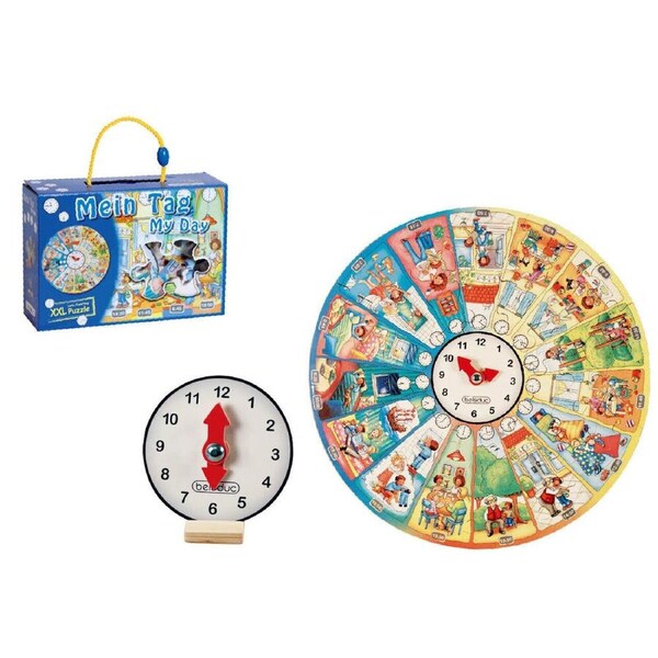 50pc Beleduc XXL My Day Puzzle Routine Education Round Kids/Children - 3y+