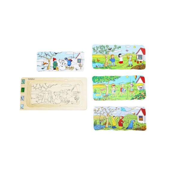 Beleduc Multilayer Puzzle Four Seasons Seasonal Learning Kids/Children - 3y+