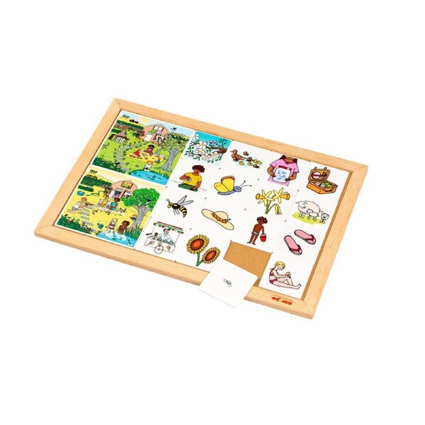 Educo Card Sorting Game Four Seasons Series Spring & Summer Learning Tool - 3y+