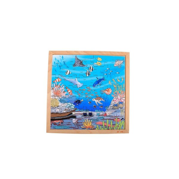49pc Educo Vocabulary Puzzle Coral Wooden Development Kids/Children - 3y+