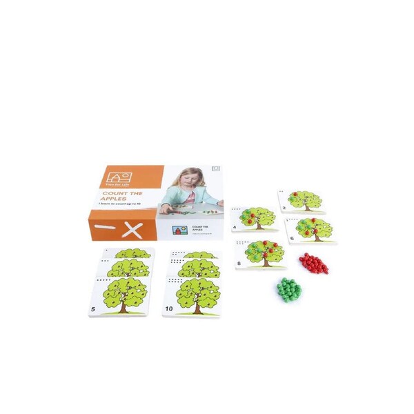 60pc TFL Count the Apples Counting Skills Educational Toy Kids/Children - 3y+