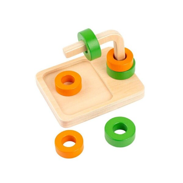 Educo Slide the Ring Rings Motor Skills Educational Toy Kids/Children - 0-3y