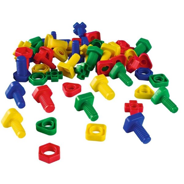 64pc Educo Nuts & Bolts Set Educational Tool Building Toy Kids/Children - 3y+