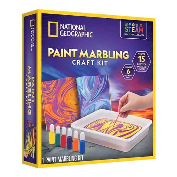 National Geographic Paint Marbling Craft Kit