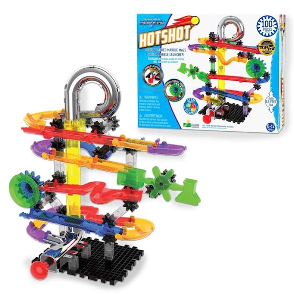 Techno Gears Marble Mania Hotshot 100+ Piece Marble Run Set