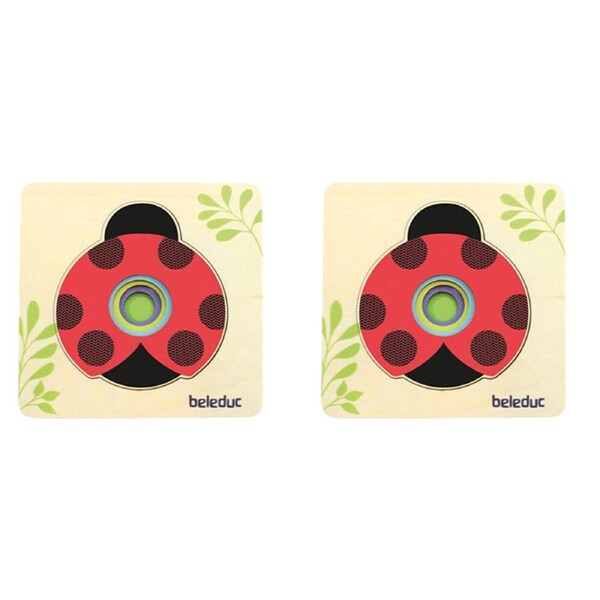 2PK Beleduc Layer Puzzle Ladybug Sequencing Game Educational Toy Kids - 3y+