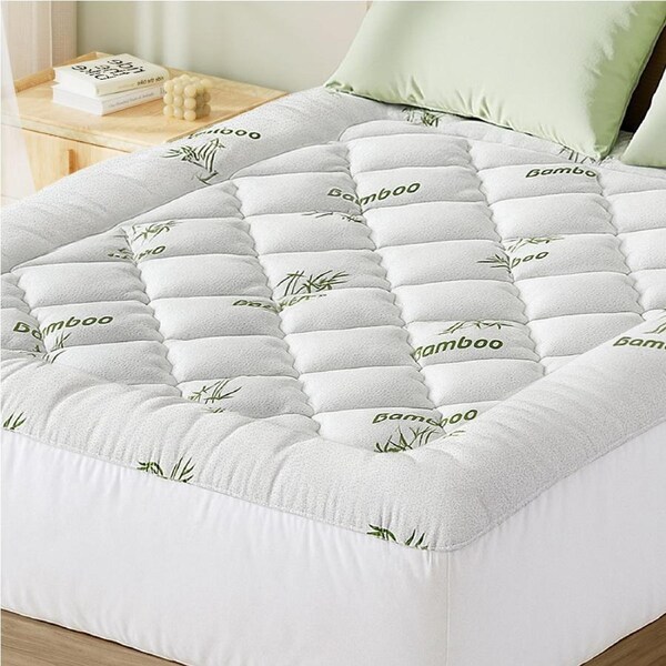 Giselle Mattress Topper 5cm Pillowtop toppers Bamboo Mattresses Protector Queen