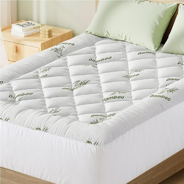 Giselle Mattress Topper 5cm Pillowtop toppers Bamboo Mattresses Protector Double