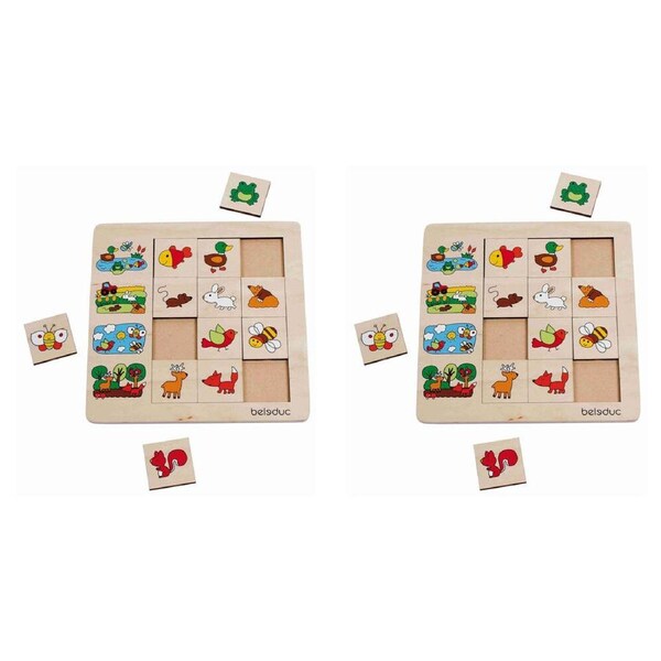 2PK Beleduc Sorting Game Puzzle - Environment Educational Toy Kids/Children 3y+