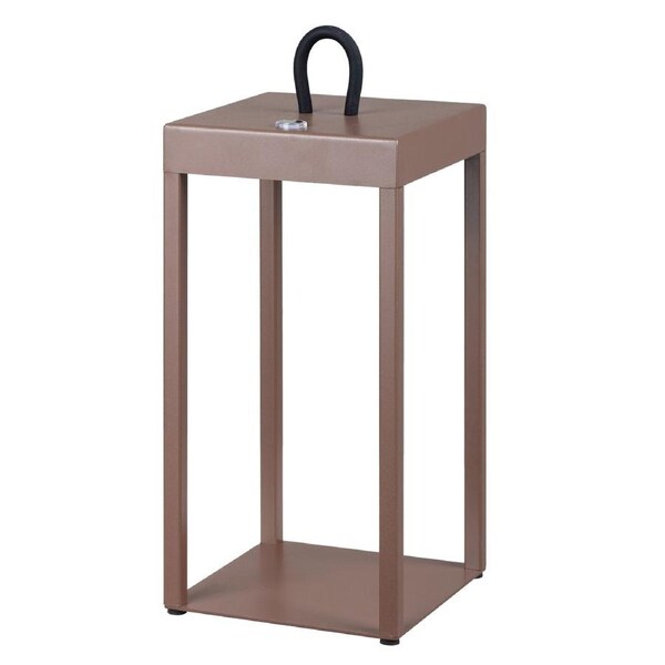 Altoline TFS Brown Rechargeable Table Lamp with LED Warm Light and USB Port