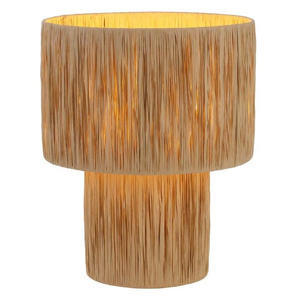 Salina TFS Natural Raffia Table Lamp with Elegant Home Accent Base