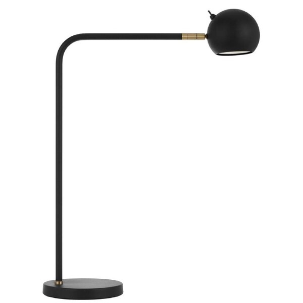 Teralux TFS Stylish Black Sand Table Lamp with Adjustable GU10 Spotlight Head
