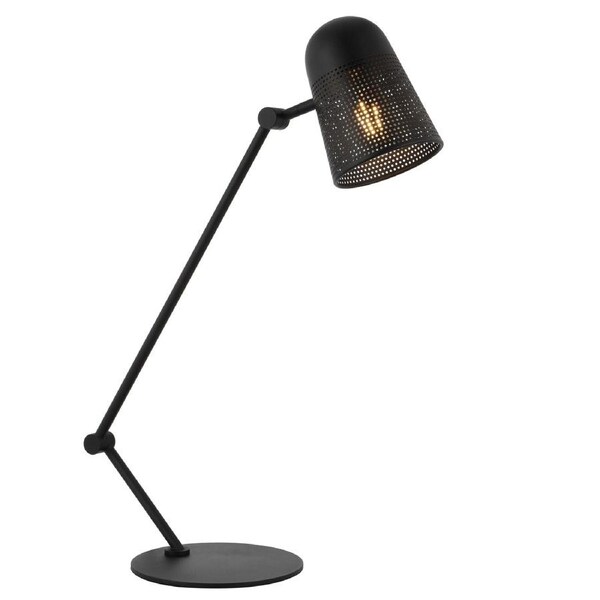 Frankfurt TFS Black Table Lamp with Inline Switch for Sleek Contemporary Interiors