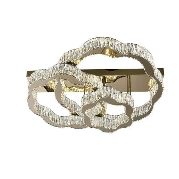 Lumostone TFS Gold 3 Tier LED CTC Pendant with Remote and Adjustable Color Temp