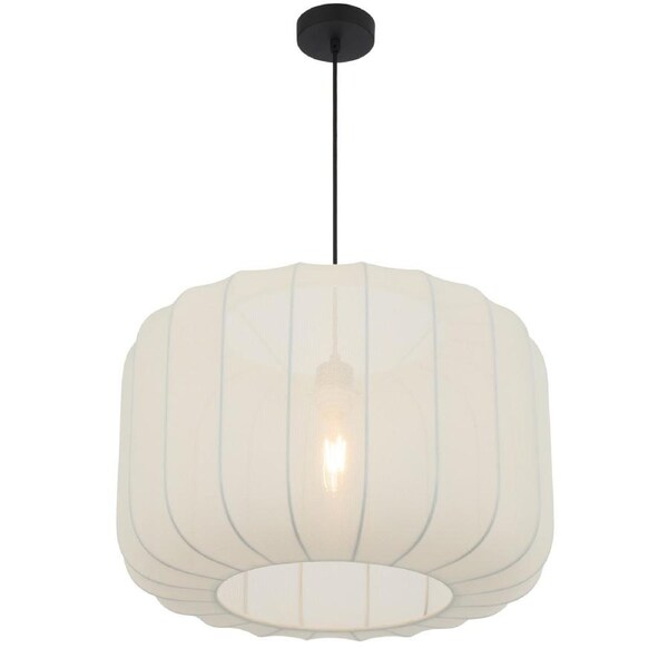 Rivamont TFS Large White Pendant Light with 50cm Wide Modern Minimalist Design