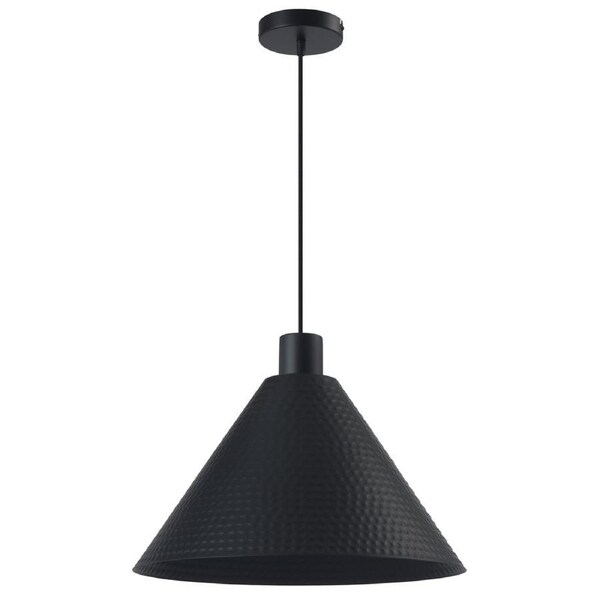 Capri TFS 43cm Black Satin Pendant Light for Dining Room or Kitchen Lighting