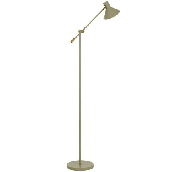 Solara TFS Green Satin Shade Floor Lamp to Brighten Contemporary Interiors