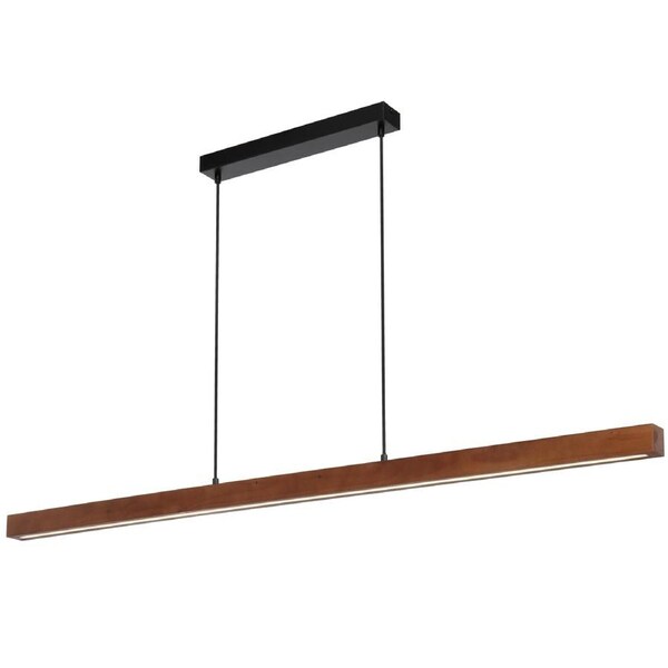 Modena TFS Black LED Pendant, 150cm Slim Bar with 3CCT Dimming Technology