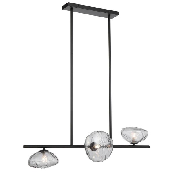 Antibes TFS Black Pendant with Smoke Glass for Modern and Stylish Interior Accents
