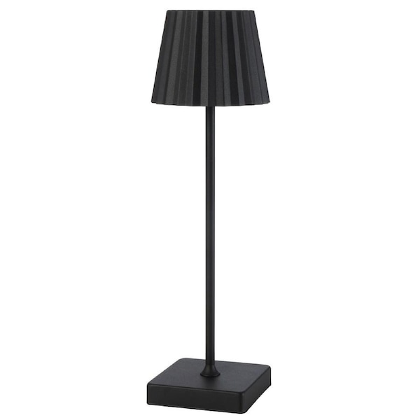 Santorini TFS Black Sand Rechargeable LED Table Lamp with Touch Control Lighting