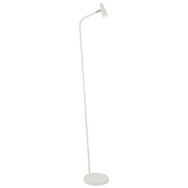 Lyon TFS Off-White LED Floor Lamp with 3-Step Touch Dimmer for Soft Ambient Light