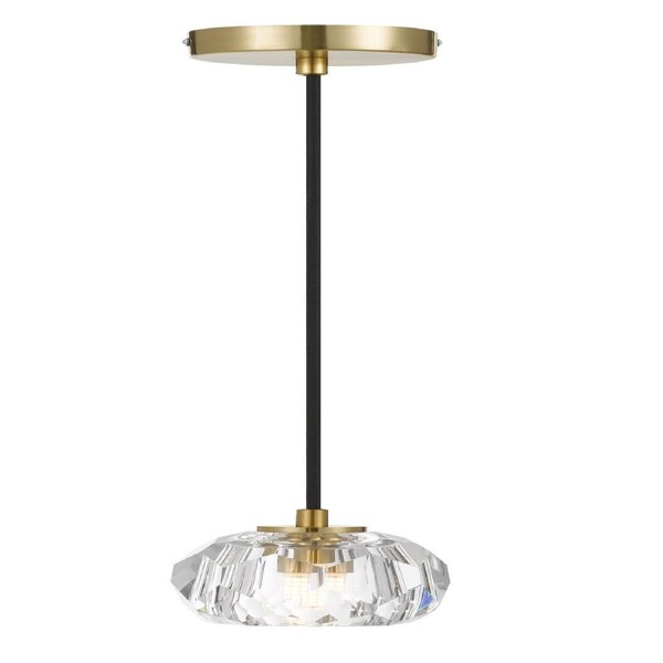 Nice TFS Antique Gold Pendant with Crystal Detail for Sparkling Classic Interiors
