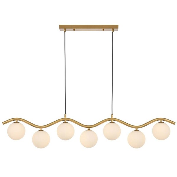 Lumowood TFS Gold Pendant with Opal Matt Glass for Soft, Diffused Lighting