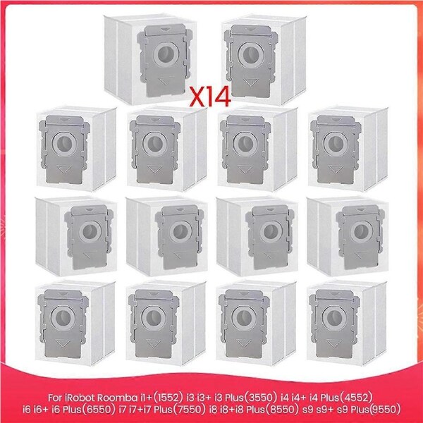 14PCS Dust Bag Fit for I1+ I3 I3+ I4 I4+ I6 I6+ I7 I7+ I8 I8+ S9 S9+ Robot Vacuum Cleaner Accessories