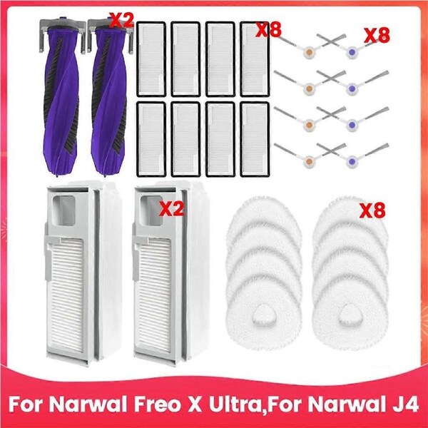 Lot De 2 Sacs à Poussière Avec Filtre HEPA Pour Narwal Freo X Ultra, J4/J4 - Neuf
