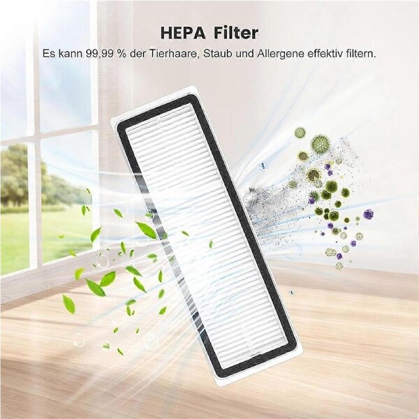 23pcs for Robot Vacuum X20 + / X20 Plus Replacement Parts Dust Bag Mop Cloth Washable Main Side Brush Hepa Filter