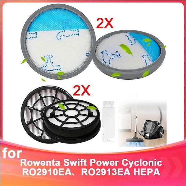 HEPA Filters for RO2910EA RO2913EA RO2915EA RO2932EA RO2933EA RO2957EA RO2981EA Vacuum Cleaner Parts