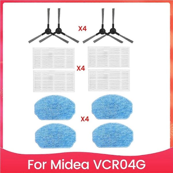 12PCS for VCR04G Robot Vacuum Replacement Accessories