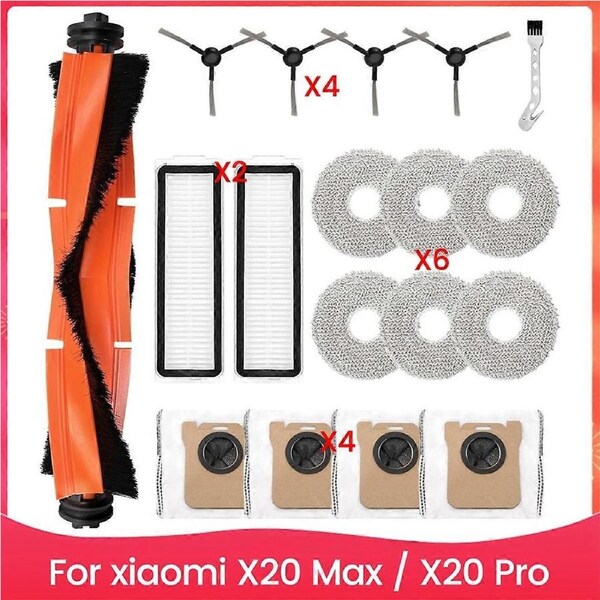 for X20 Max / X20 Pro Robot Main Side Brush Mop Cloth