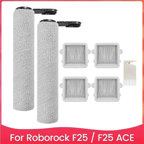 for Roborock F25 / F25 ACE 2 Roller Brush and 4 Filters