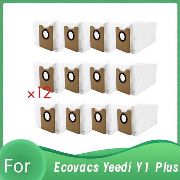 12 Pcs Dust Bags for Ecovacs Yeedi Y1 Plus Dust Bags