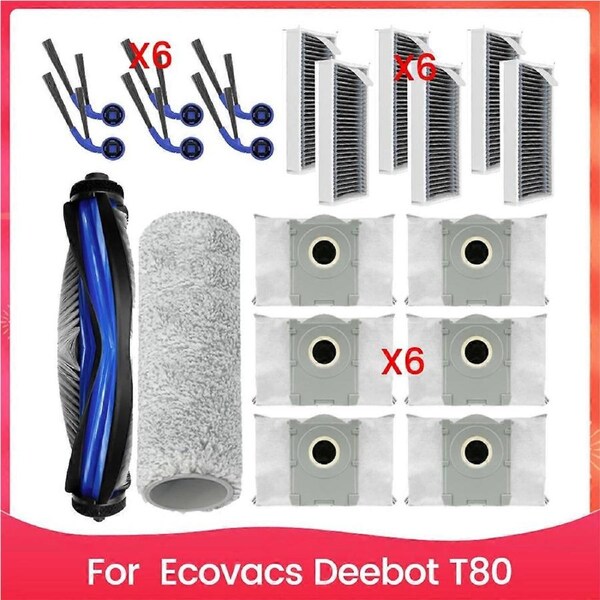 20PCS for Ecovacs Deebot T80 Vacuum Cleaner Spare Parts