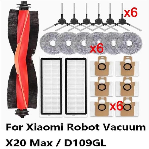For Xiaomi Robot Vacuum X20 Max / D109GL Part Accessories