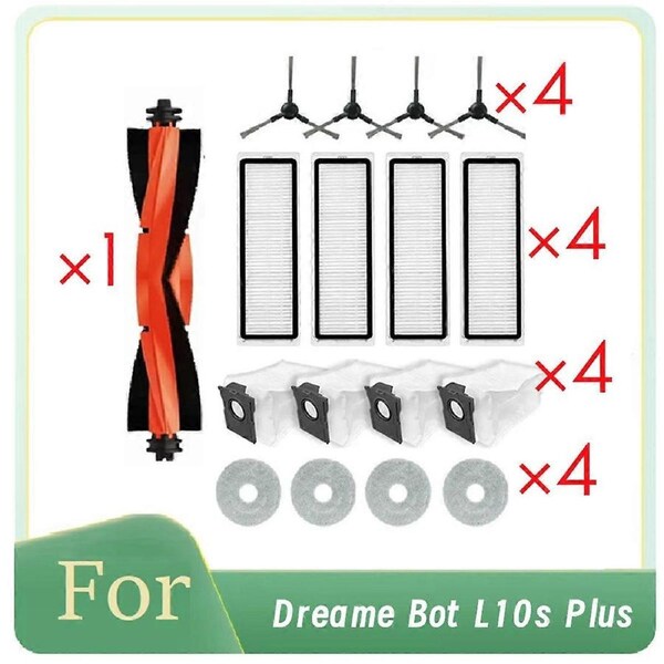 17 Pcs for Dreame Bot L10s Plus Robot Vacuum Spare Accessories