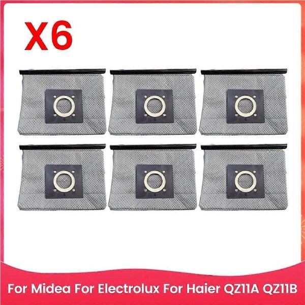 6 PCS Vacuum Dust Bag for for for QZ11A QZ11B Vacuum Cleaner Non Woven Dust Bags