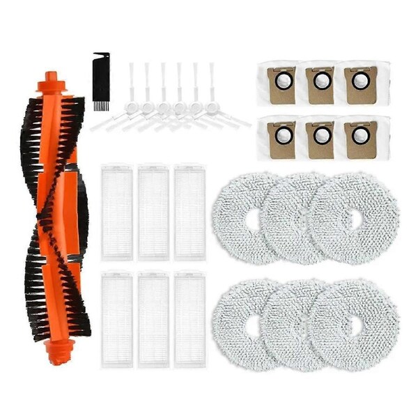 For M30 Pro Parts Roller Side Brush Hepa Filter Mop Cloth Dust Bags Accessories