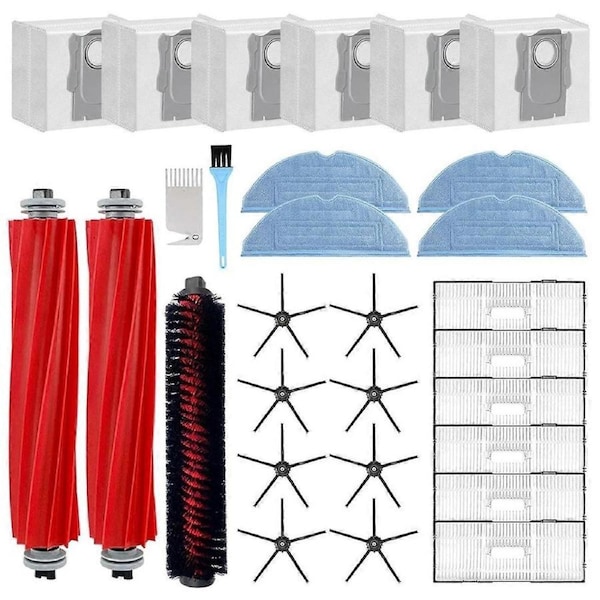 Replacement Parts for S7 MaxV Ultra / S7 Pro Ultra Vacuum Cleaner,Accessories Kit Inclue Roller Brush Dust Bags