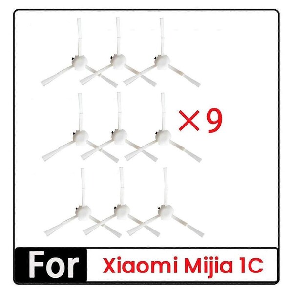 9 Pcs Side Brush for 1C Vacuum Cleaner Parts Robotic Robotic Replacement Side Brush