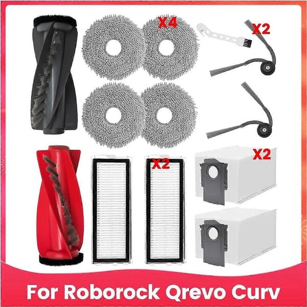 For Qrevo Curv Vacuum Cleaner Replacement Parts Main Side Brush Hepa Filter Mop Cloth Dust Bags
