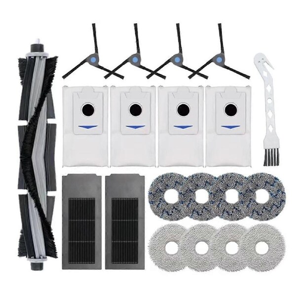 Replacement Accessories Set for X2 Omni /X2 / X2 Pro / DEX86 Robot Vacuums,Main Brush,Side Brushes,Filter
