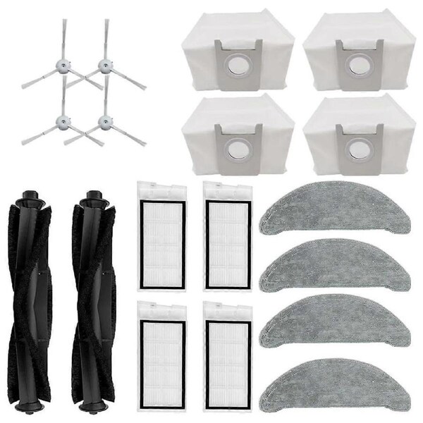For Eve Plus SDJ01RM, XCLEA H30 Plus / H40 Plus Vacuum Cleaner Main Side Brush Hepa Filter Mop Cloth Dust Bags