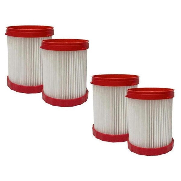 4pcs VF320H HEPA Vacuum Filter Replacement for 18V 2.6-Gallon Wet/Dry Vacuum Cleaner GAS18V-3/GAS18V-10L
