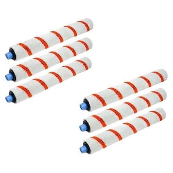 6pcs Robot Vacuum Parts Accessories. Main Roller Brush for W400 W450 Washing Robot Vacuum Cleaner Brushes